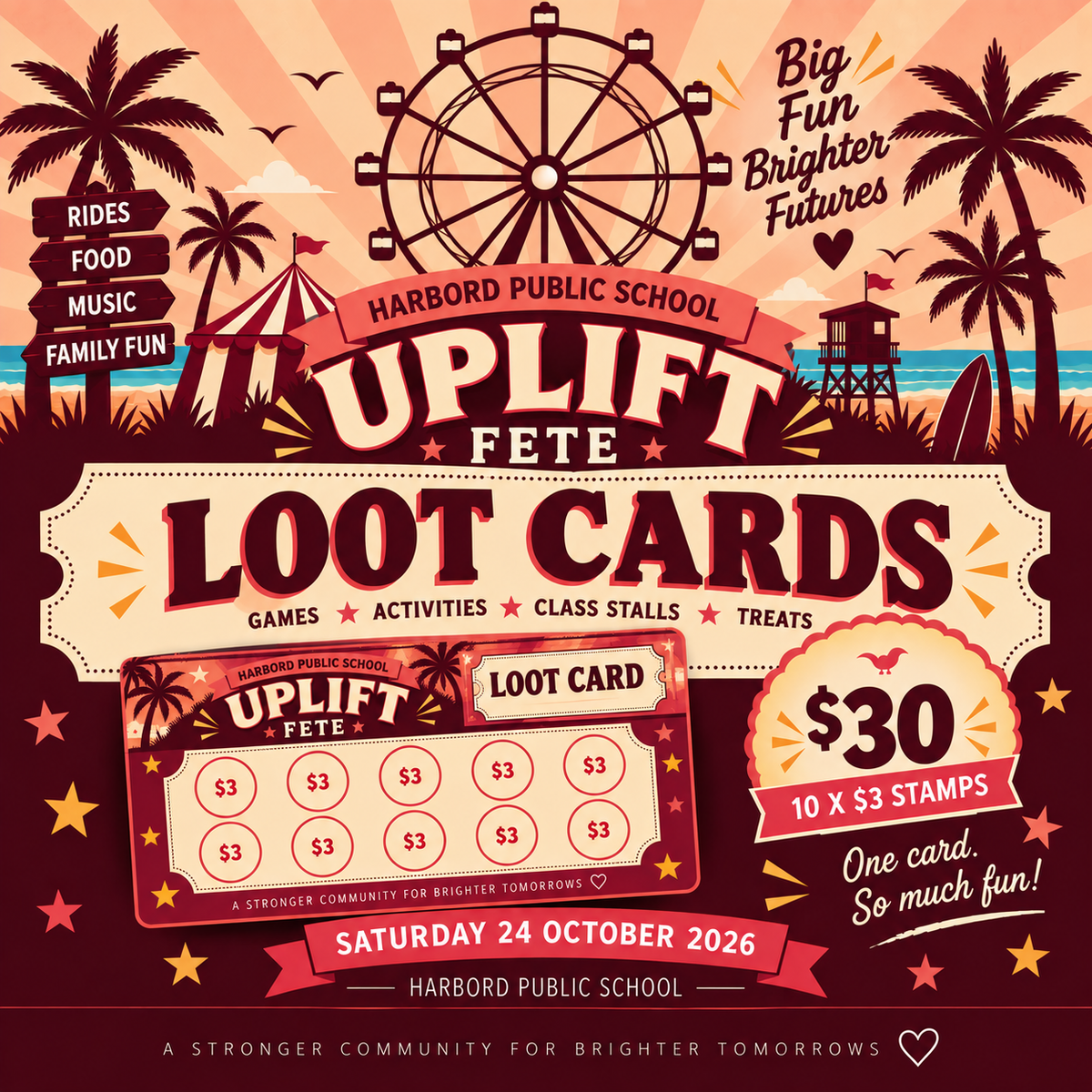 Harbord Fete LOOT CARDS